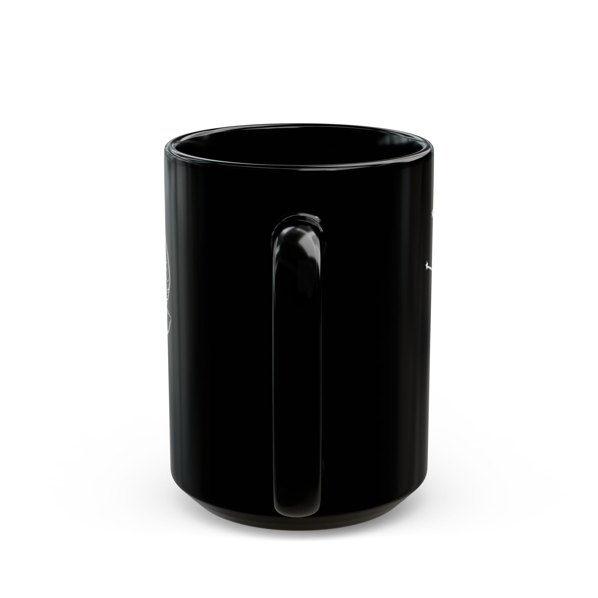 Taurus Bull Constellation Black Ceramic Mug — Zodiac Astrology Coffee Cup (11oz/15oz)