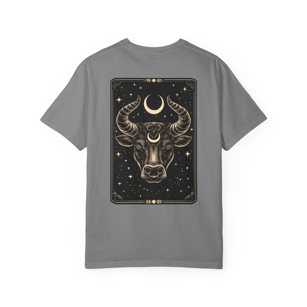 Taurus Zodiac T-Shirt — Bull Tarot Moon Graphic Tee