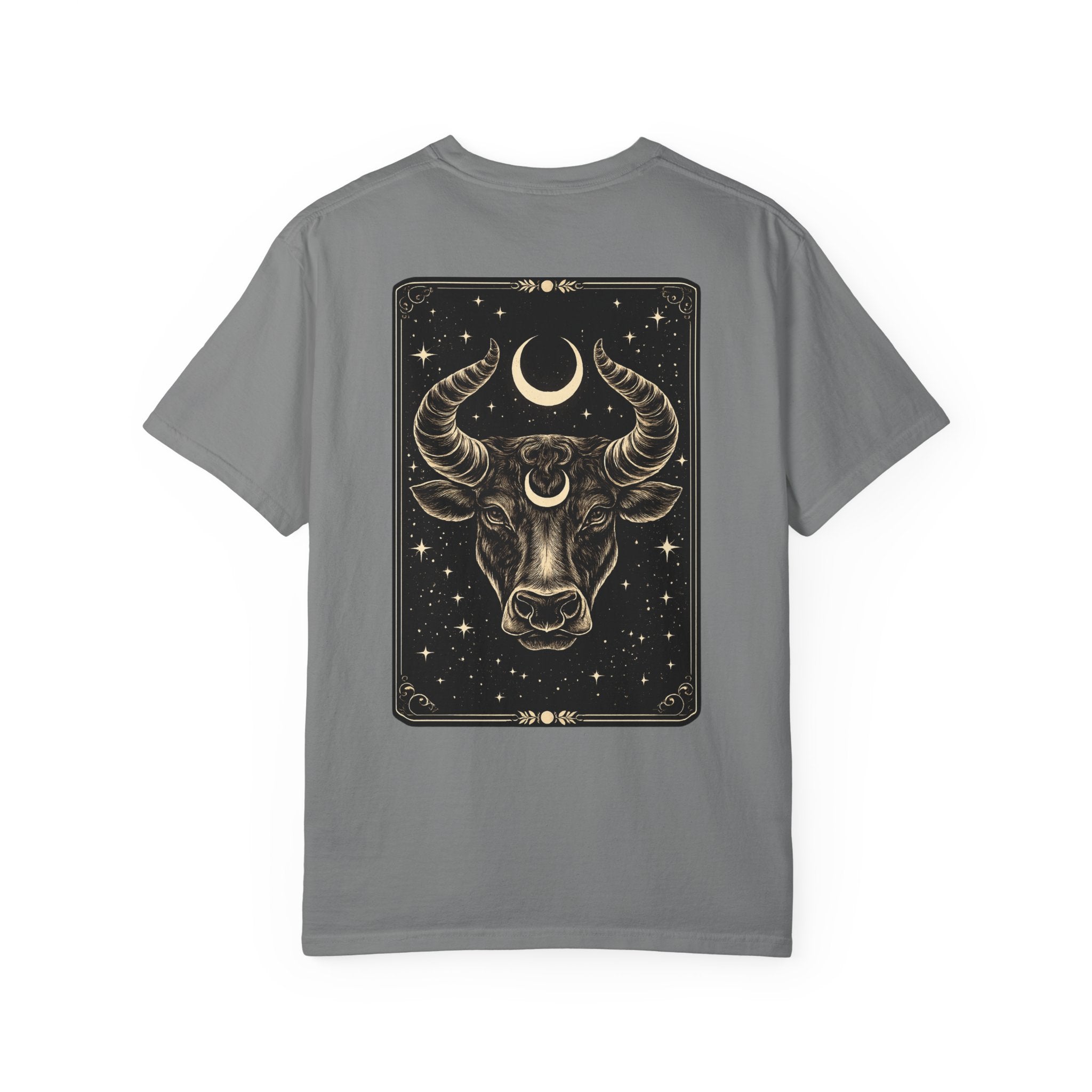 Taurus Zodiac T-Shirt — Bull Tarot Moon Graphic Tee