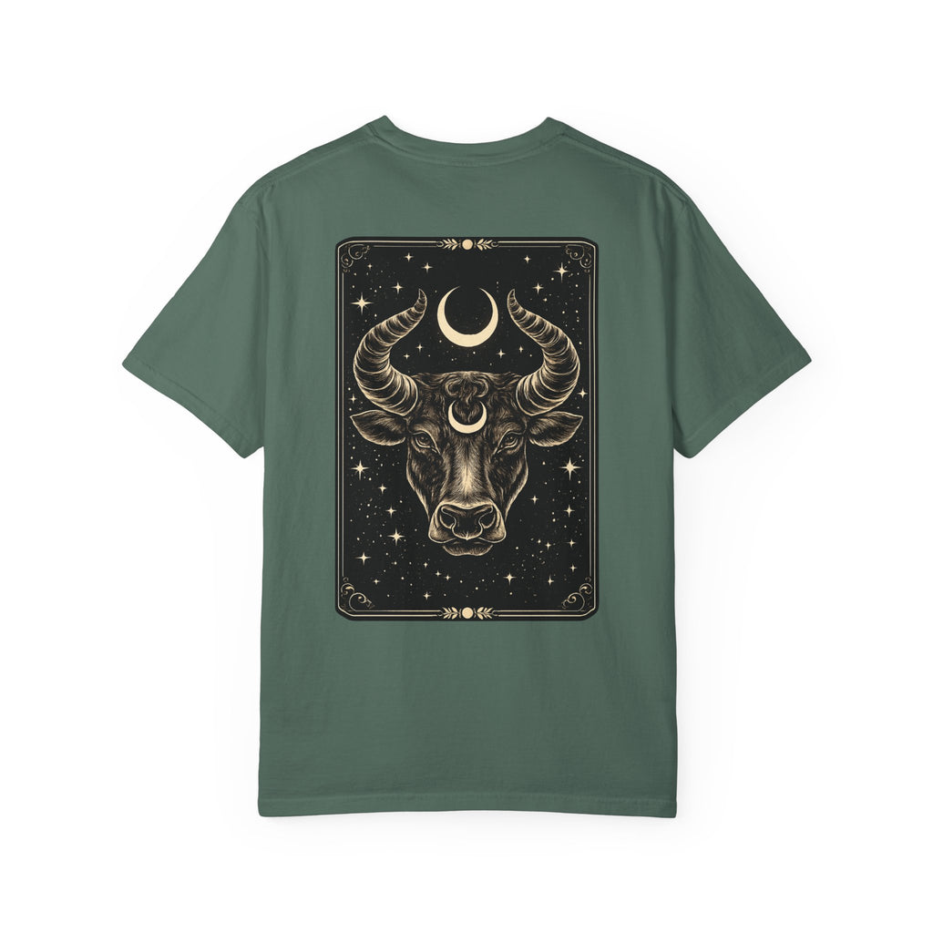 Taurus Zodiac T-Shirt — Bull Tarot Moon Graphic Tee
