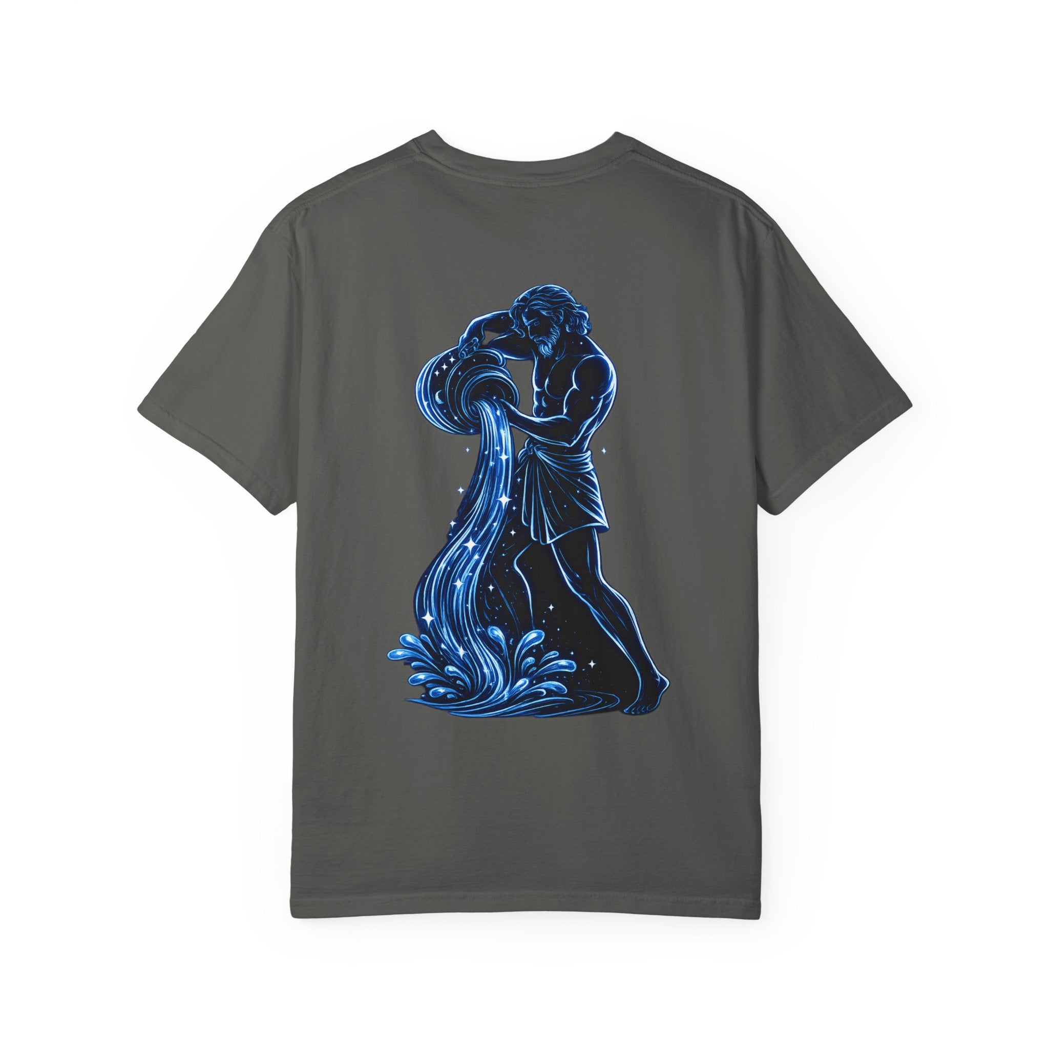 Aquarius Zodiac T-Shirt — Aquarius Sign Graphic Back Graphic Tee