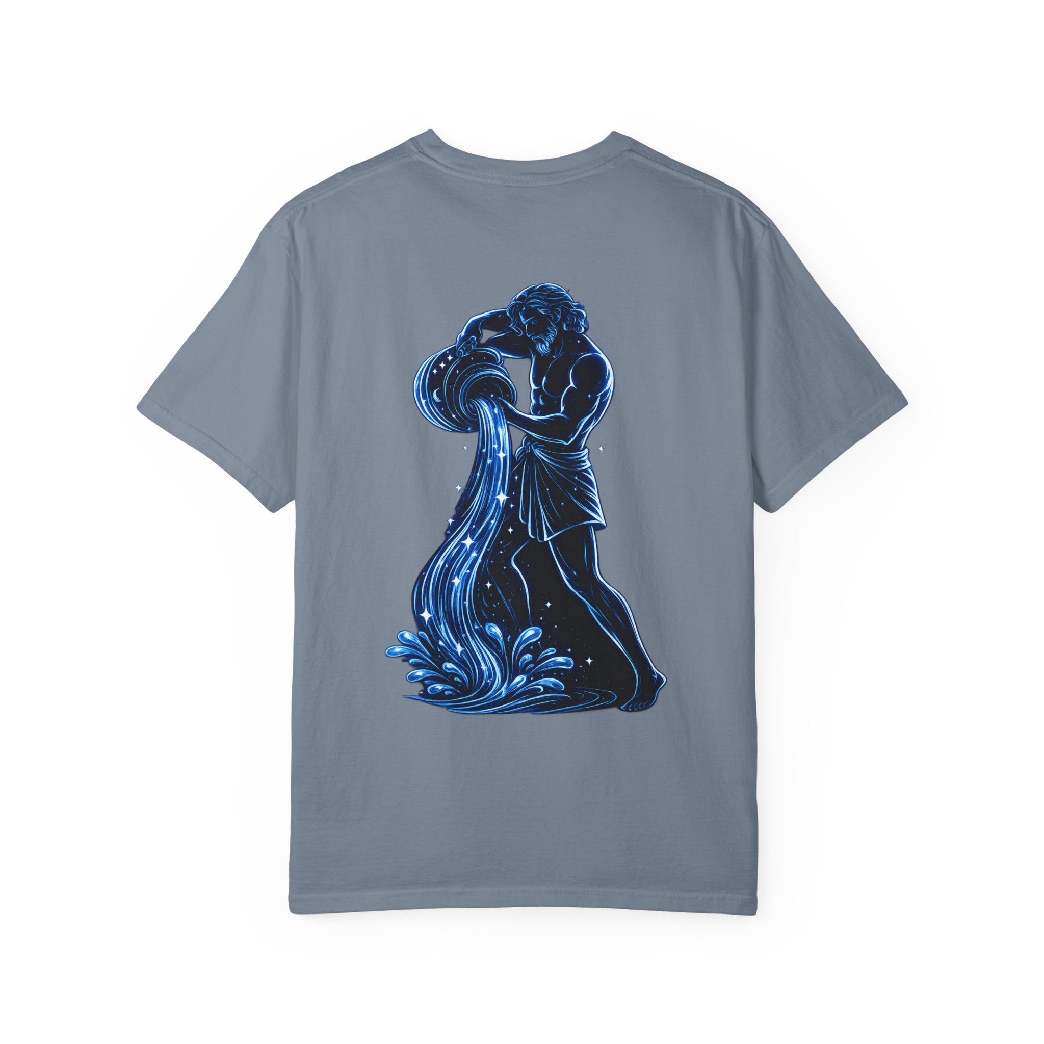 Aquarius Zodiac T-Shirt — Aquarius Sign Graphic Back Graphic Tee