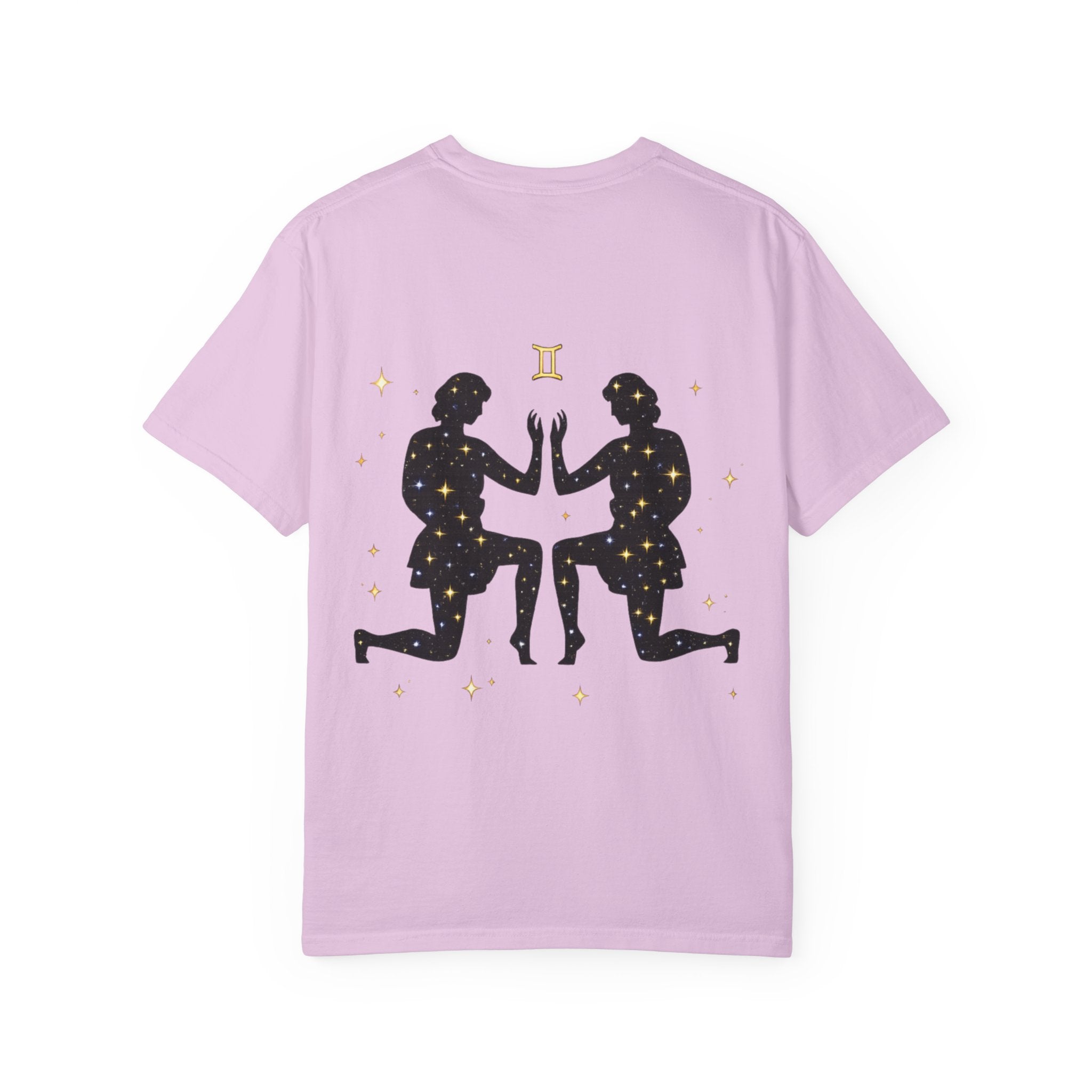 Gemini Zodiac T-Shirt — Gemini Twins Graphic Back Tee