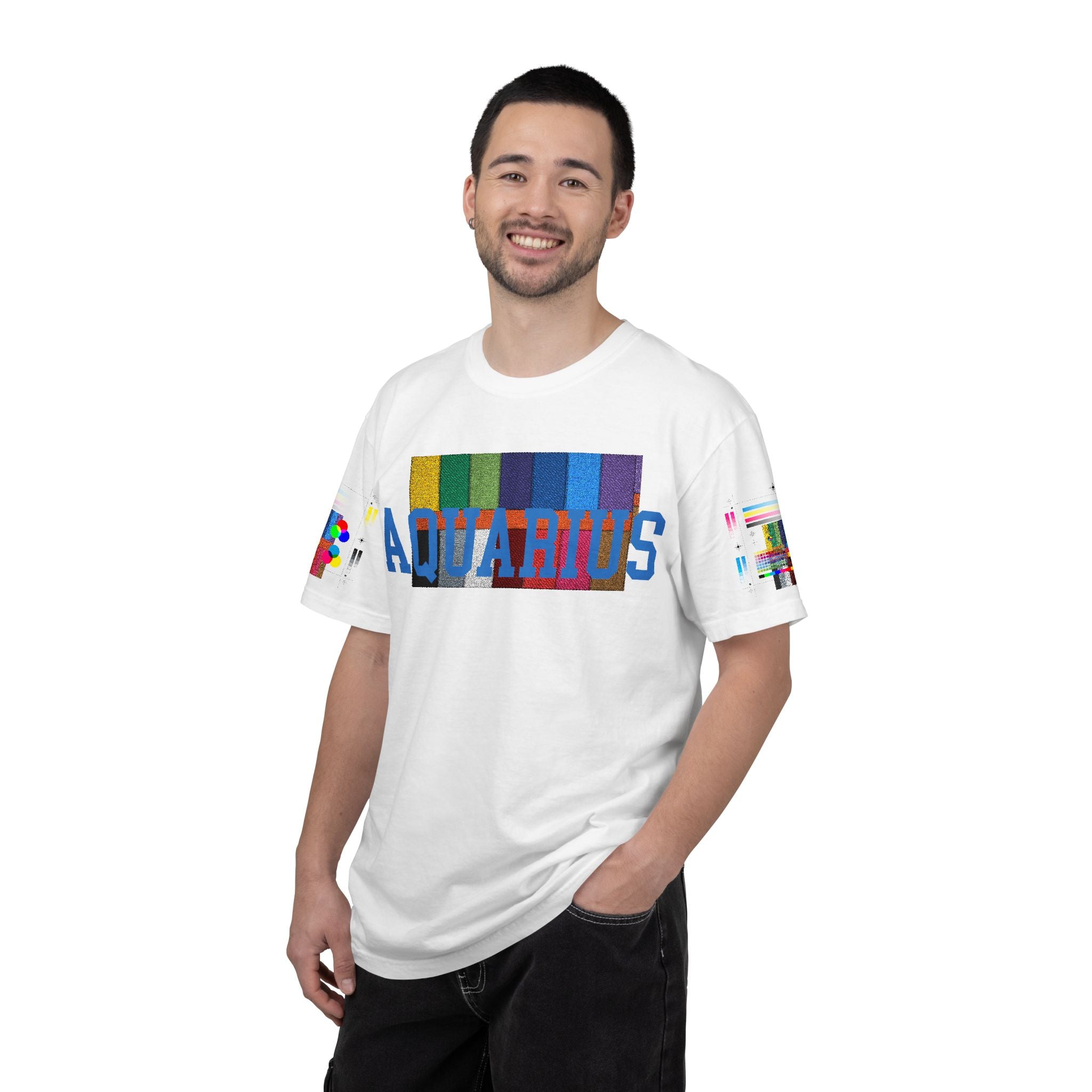 Aquarius Zodiac T-Shirt — Aquarius Sign Graphic Back Graphic Tee