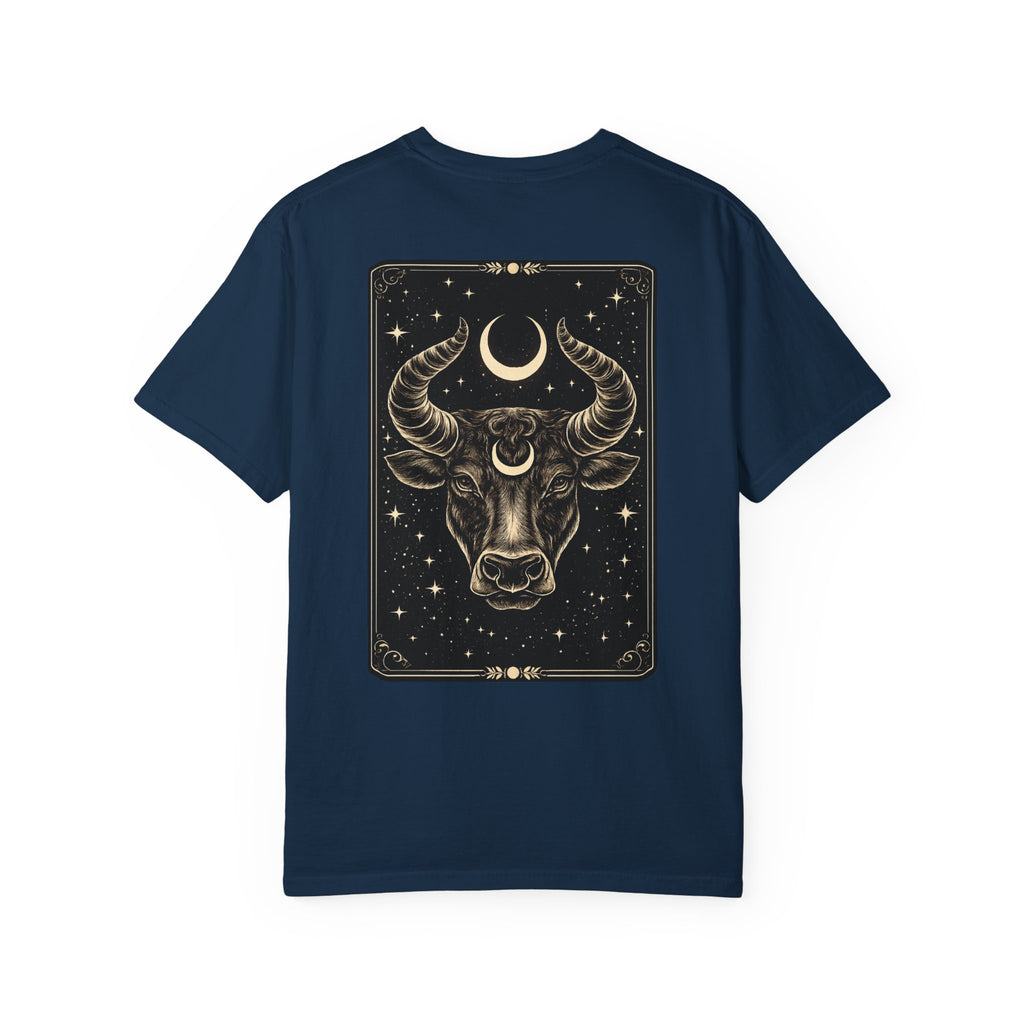 Taurus Zodiac T-Shirt — Bull Tarot Moon Graphic Tee