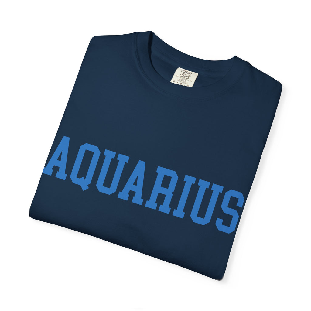 Aquarius Zodiac T-Shirt — Aquarius Sign Graphic Back Graphic Tee