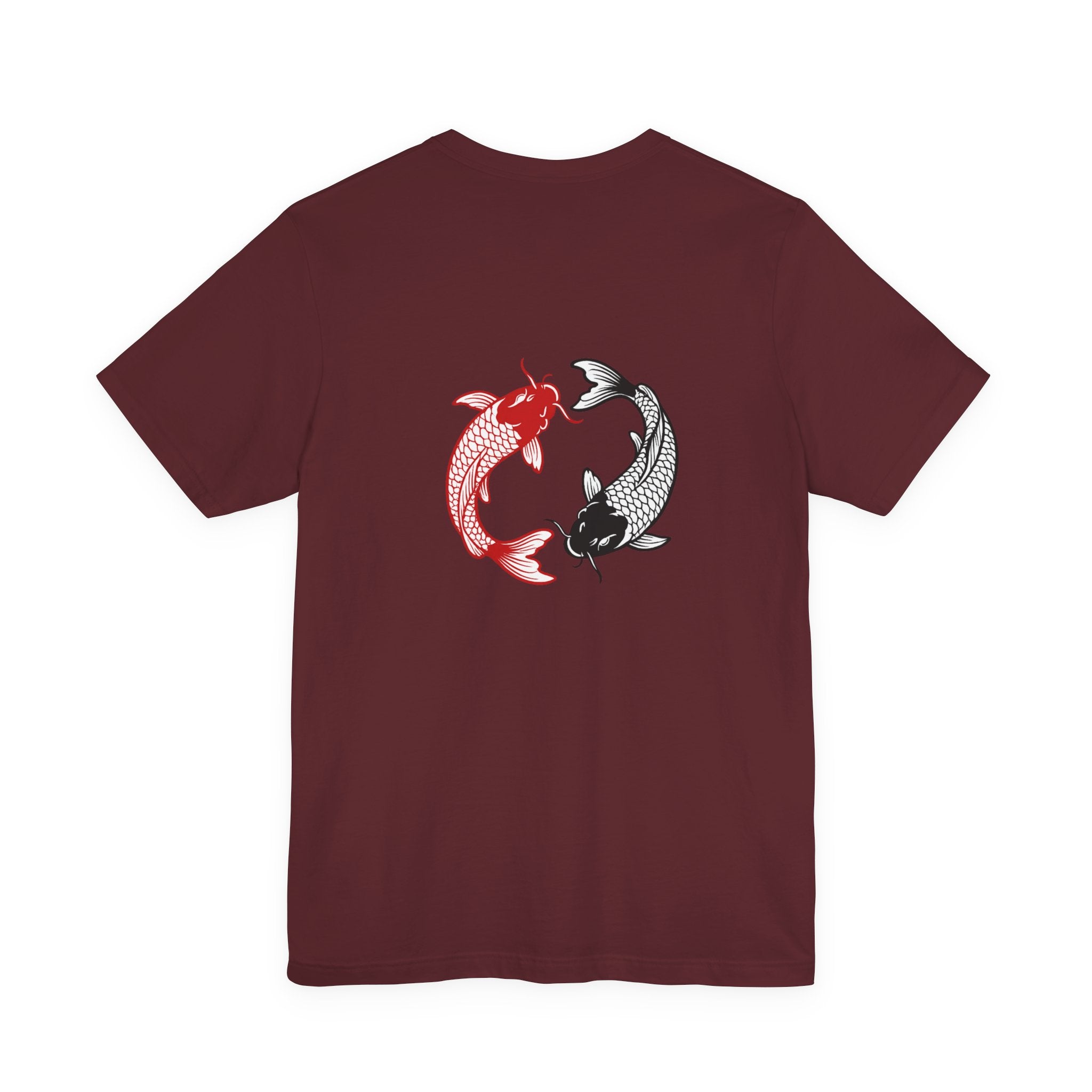 Pisces Zodiac T-Shirt — Koi Fish Back Graphic Astrology Tee