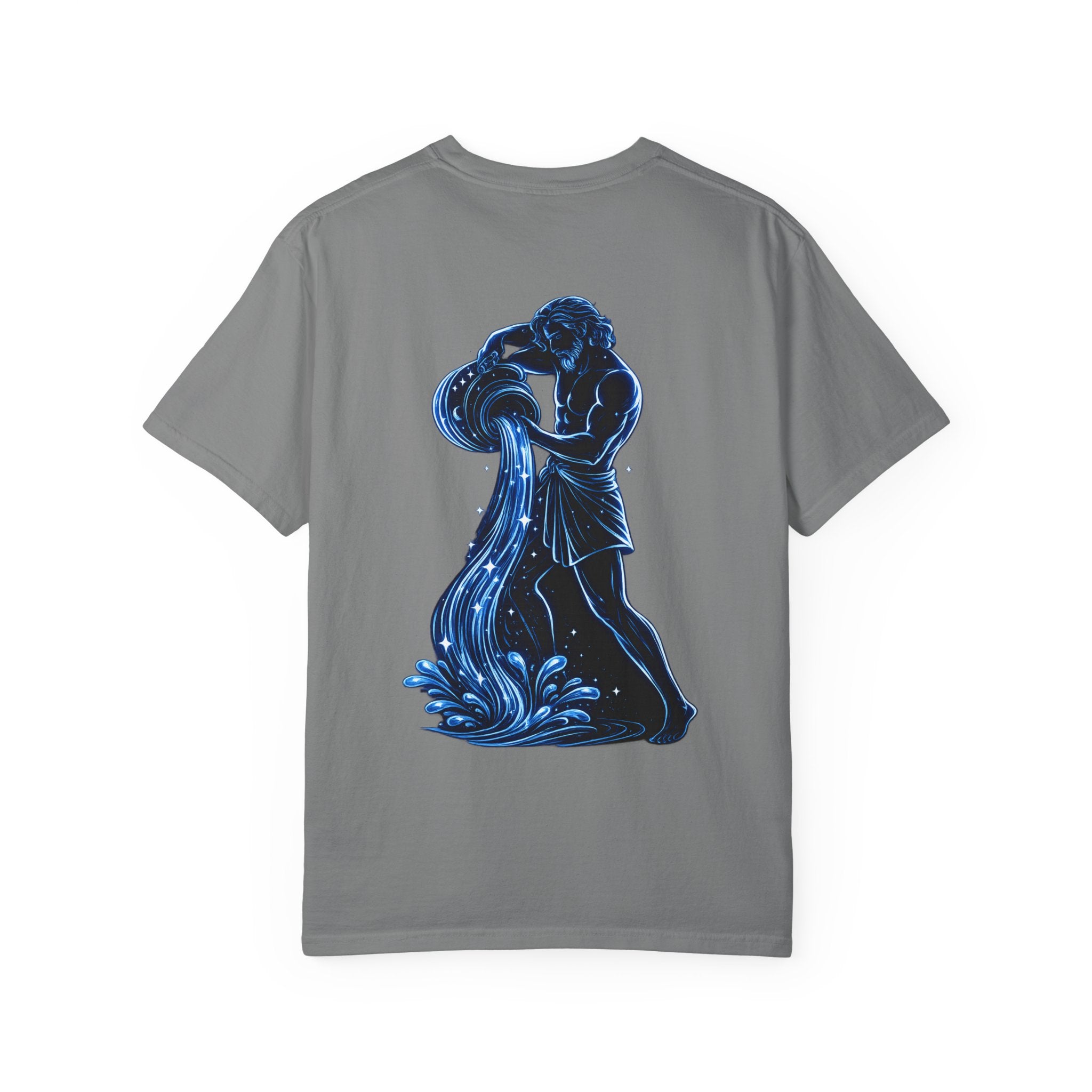 Aquarius Zodiac T-Shirt — Aquarius Sign Graphic Back Graphic Tee
