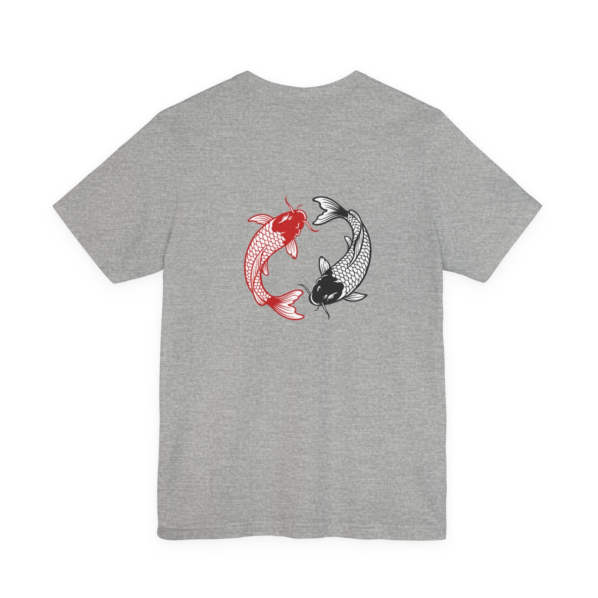 Pisces Zodiac T-Shirt — Koi Fish Back Graphic Astrology Tee