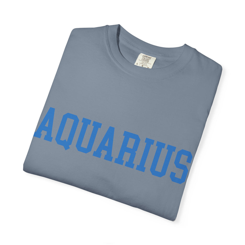 Aquarius Zodiac T-Shirt — Aquarius Sign Graphic Back Graphic Tee