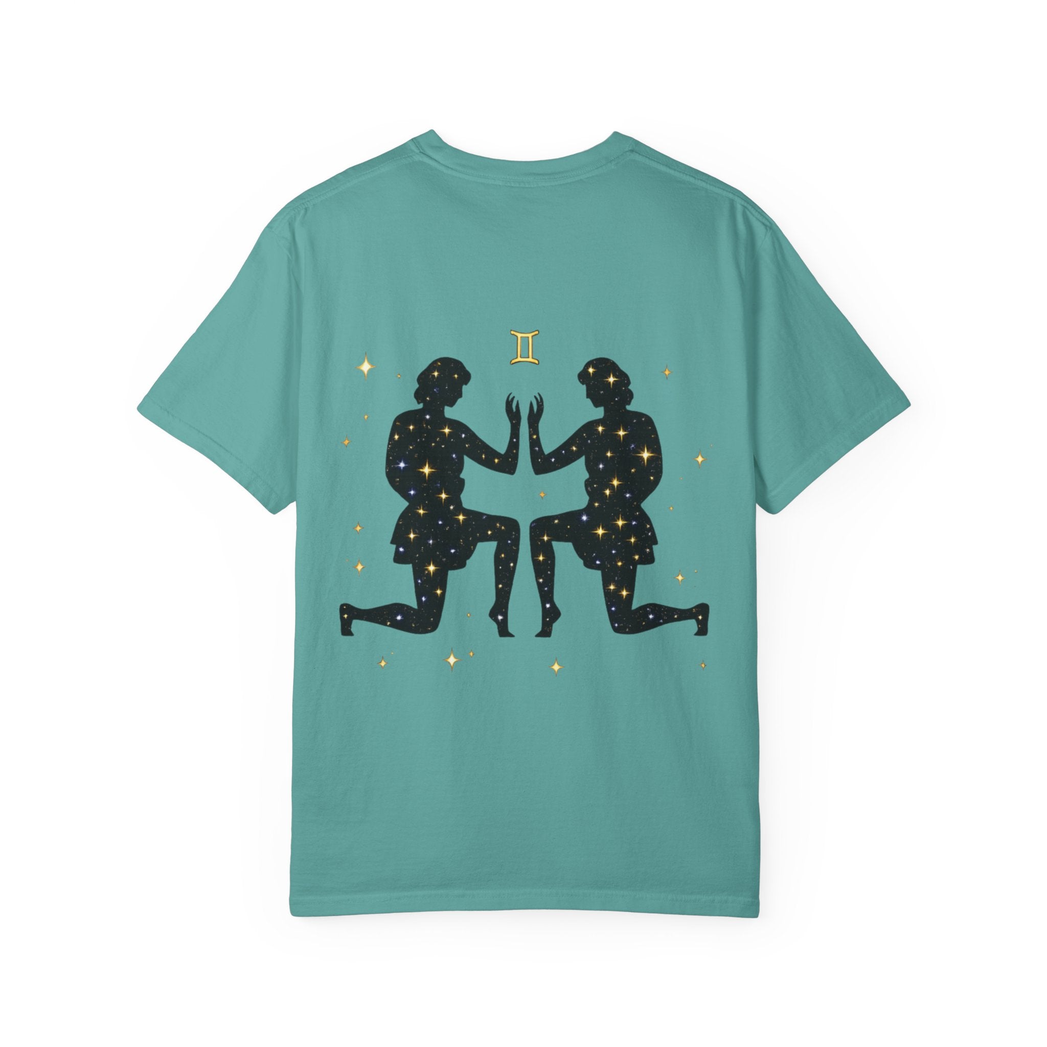 Gemini Zodiac T-Shirt — Gemini Twins Graphic Back Tee