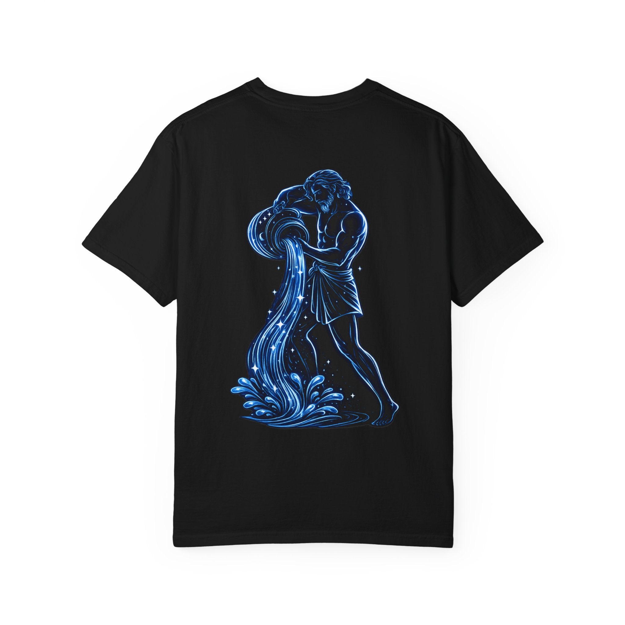 Aquarius Zodiac T-Shirt — Aquarius Sign Graphic Back Graphic Tee