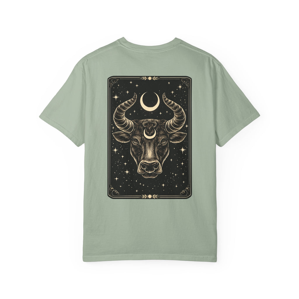 Taurus Zodiac T-Shirt — Bull Tarot Moon Graphic Tee