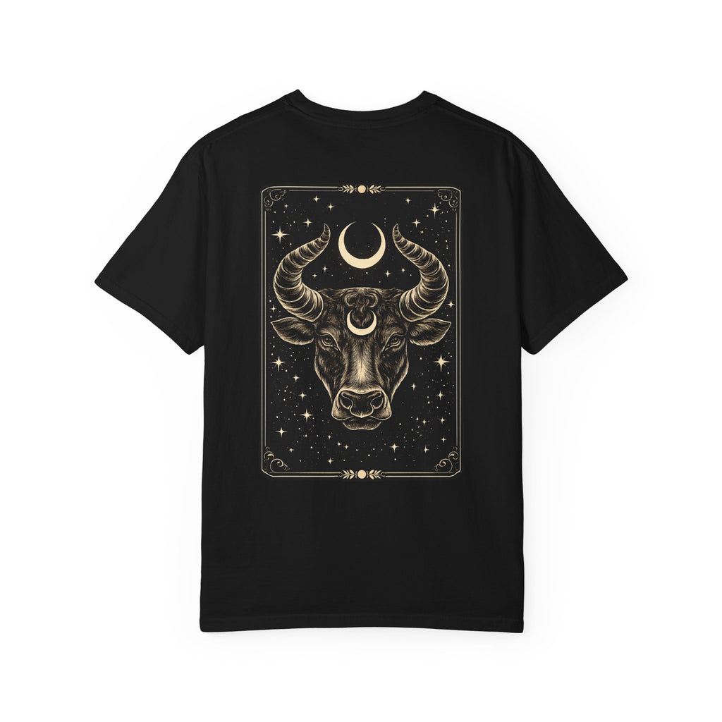 Taurus Zodiac T-Shirt — Bull Tarot Moon Graphic Tee