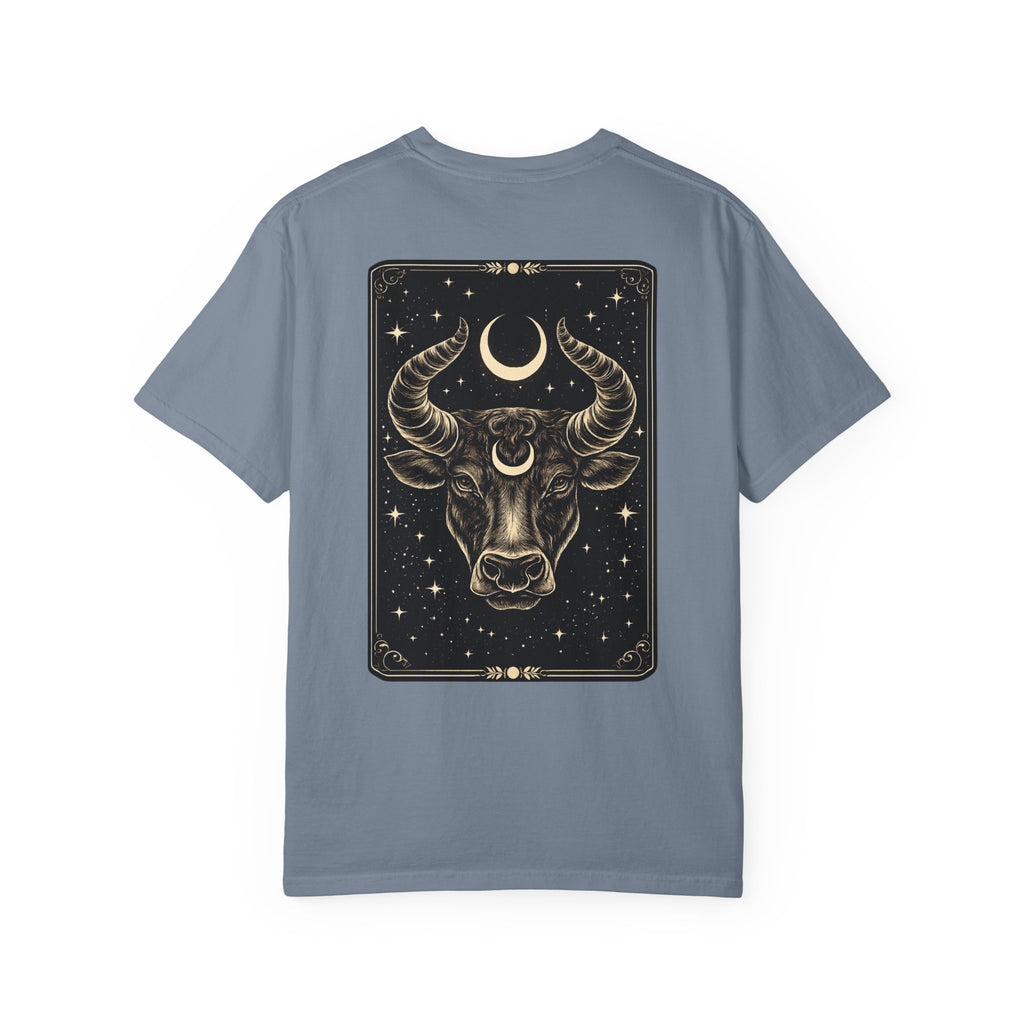 Taurus Zodiac T-Shirt — Bull Tarot Moon Graphic Tee