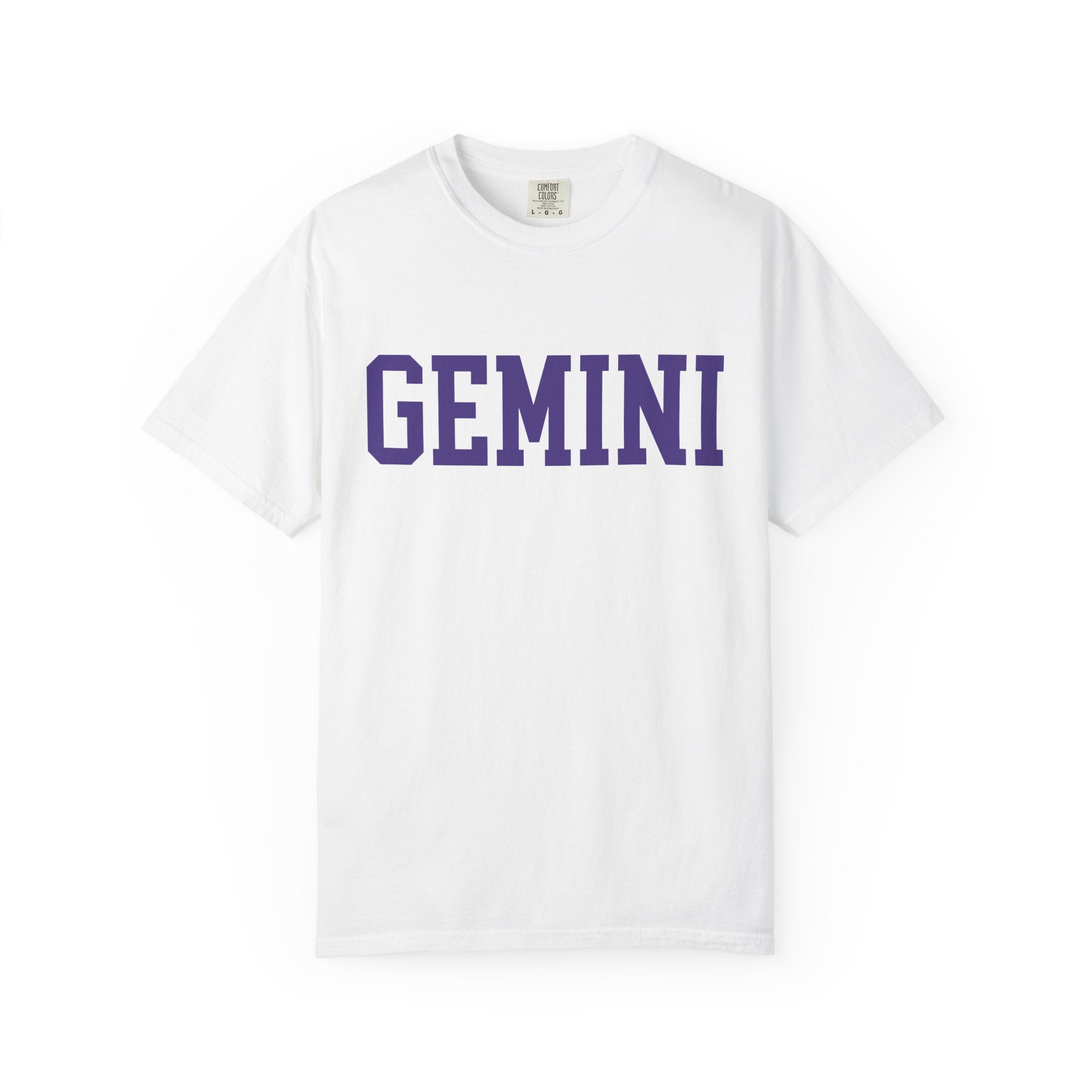 Gemini Zodiac T-Shirt — Gemini Twins Graphic Back Tee