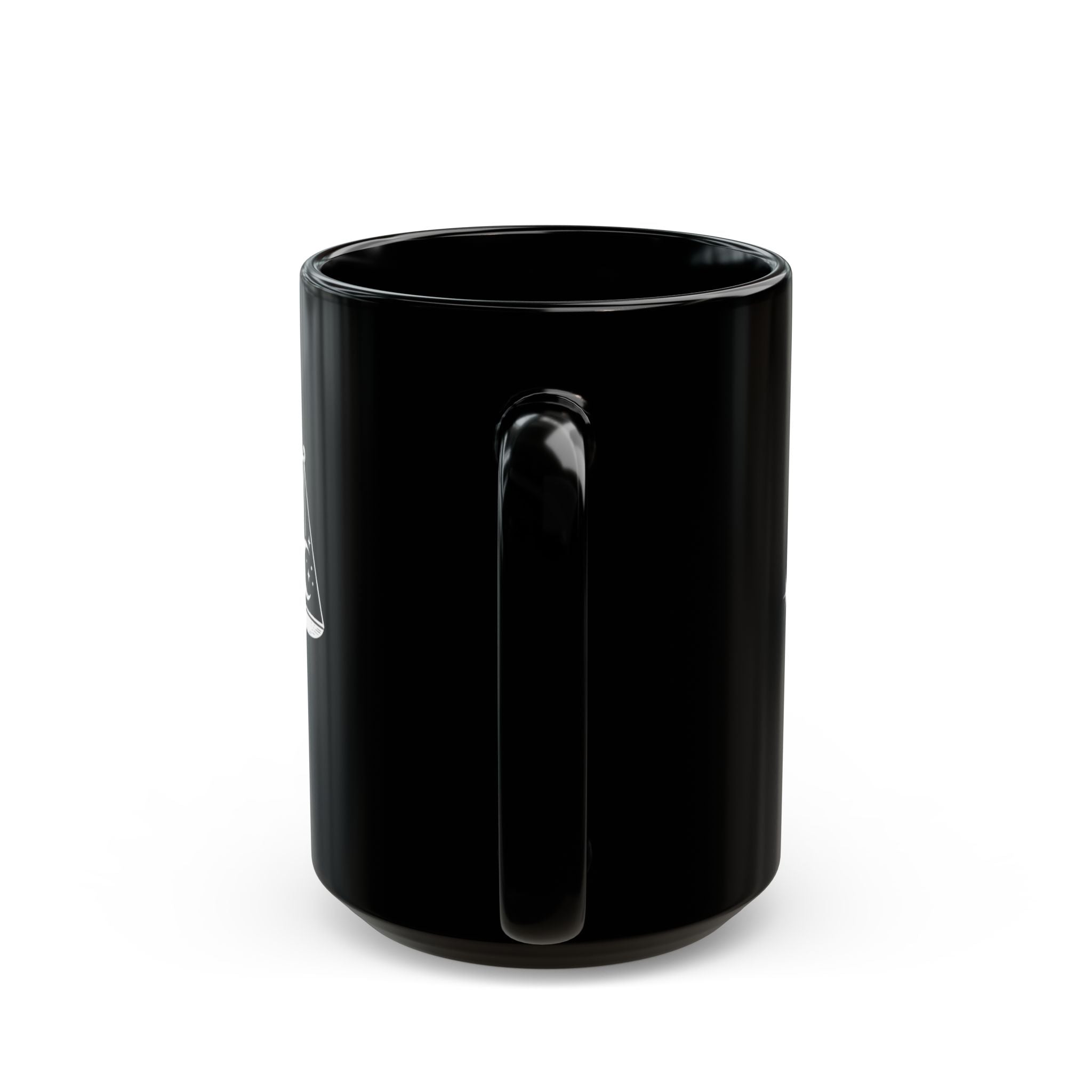 Libra Zodiac Mug — Black Astro Scales Coffee Cup (Sun & Moon Design)