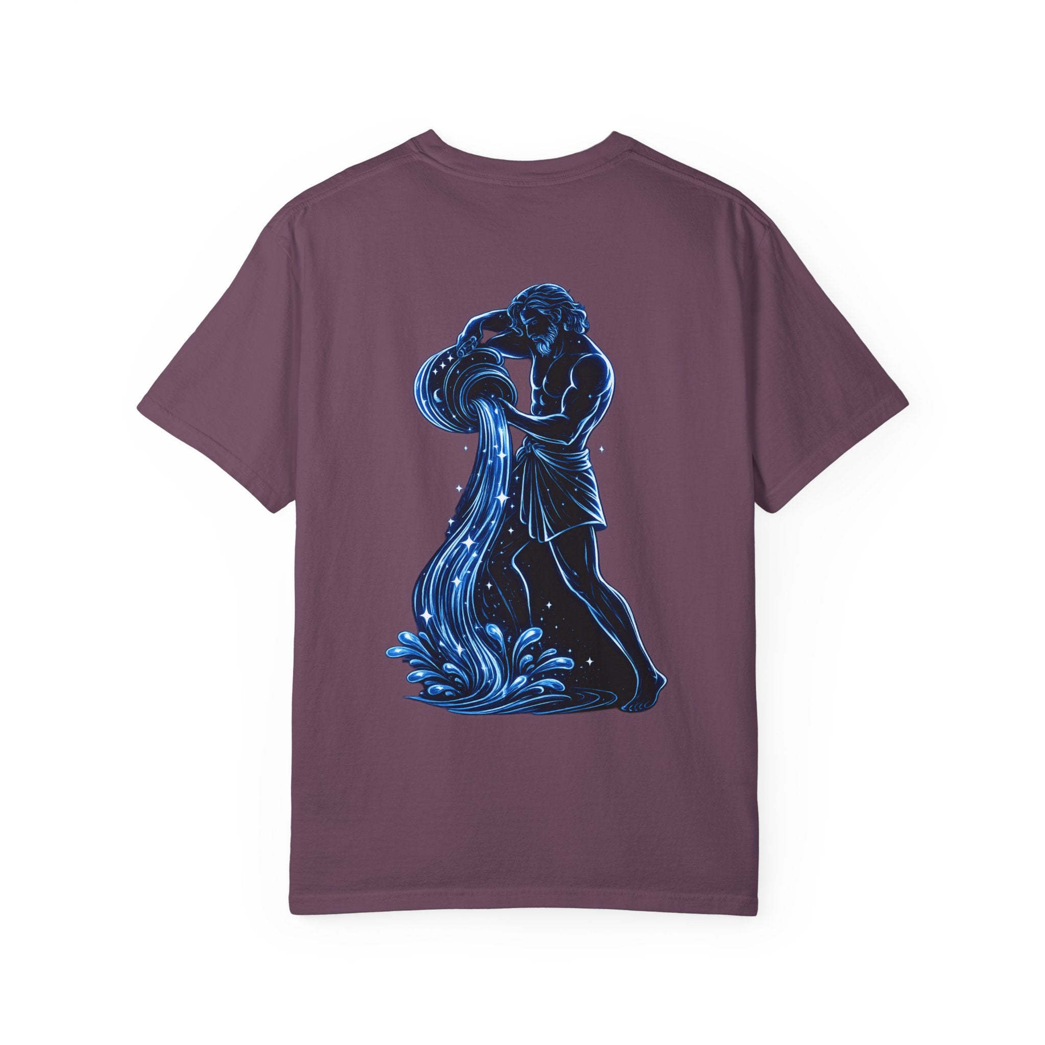 Aquarius Zodiac T-Shirt — Aquarius Sign Graphic Back Graphic Tee