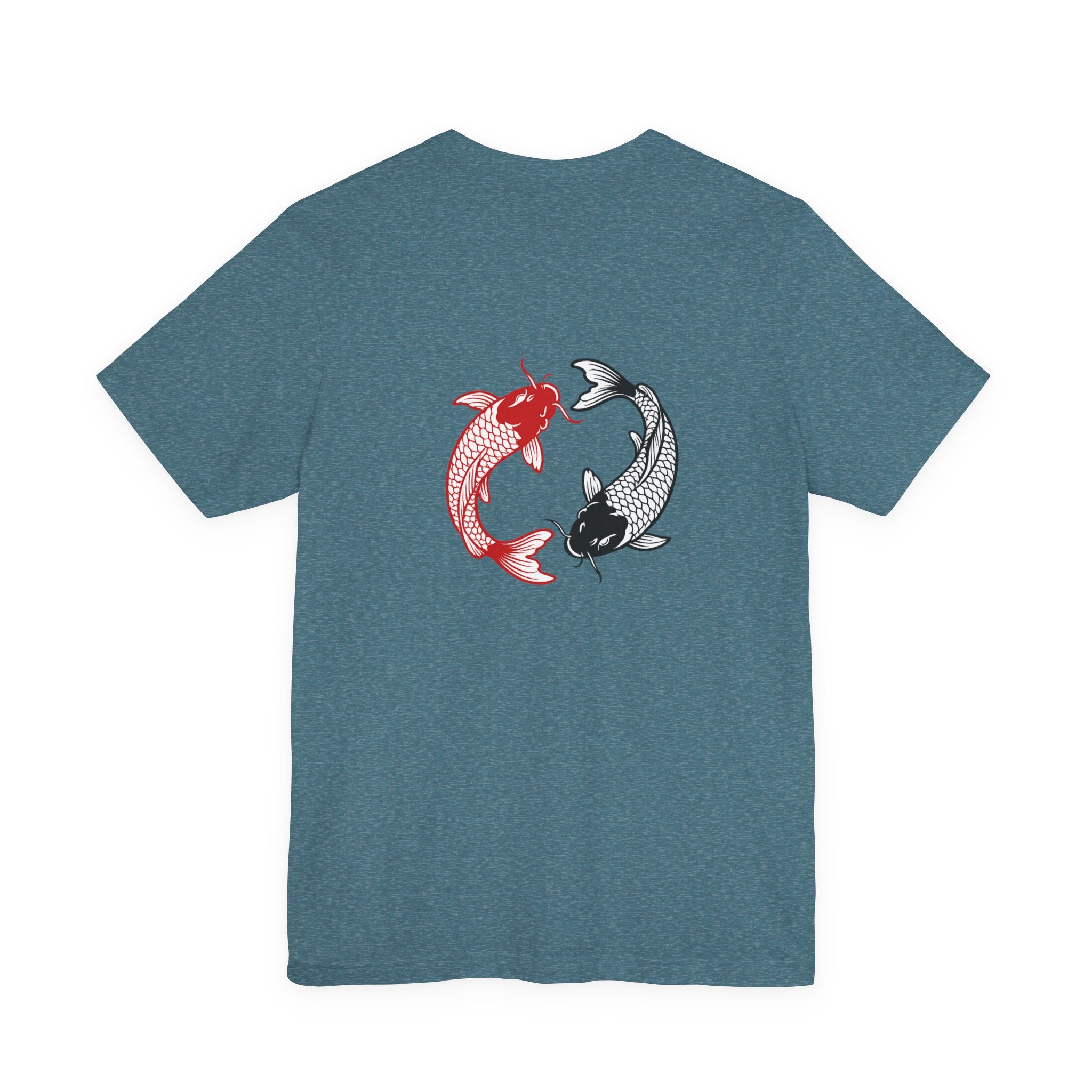 Pisces Zodiac T-Shirt — Koi Fish Back Graphic Astrology Tee