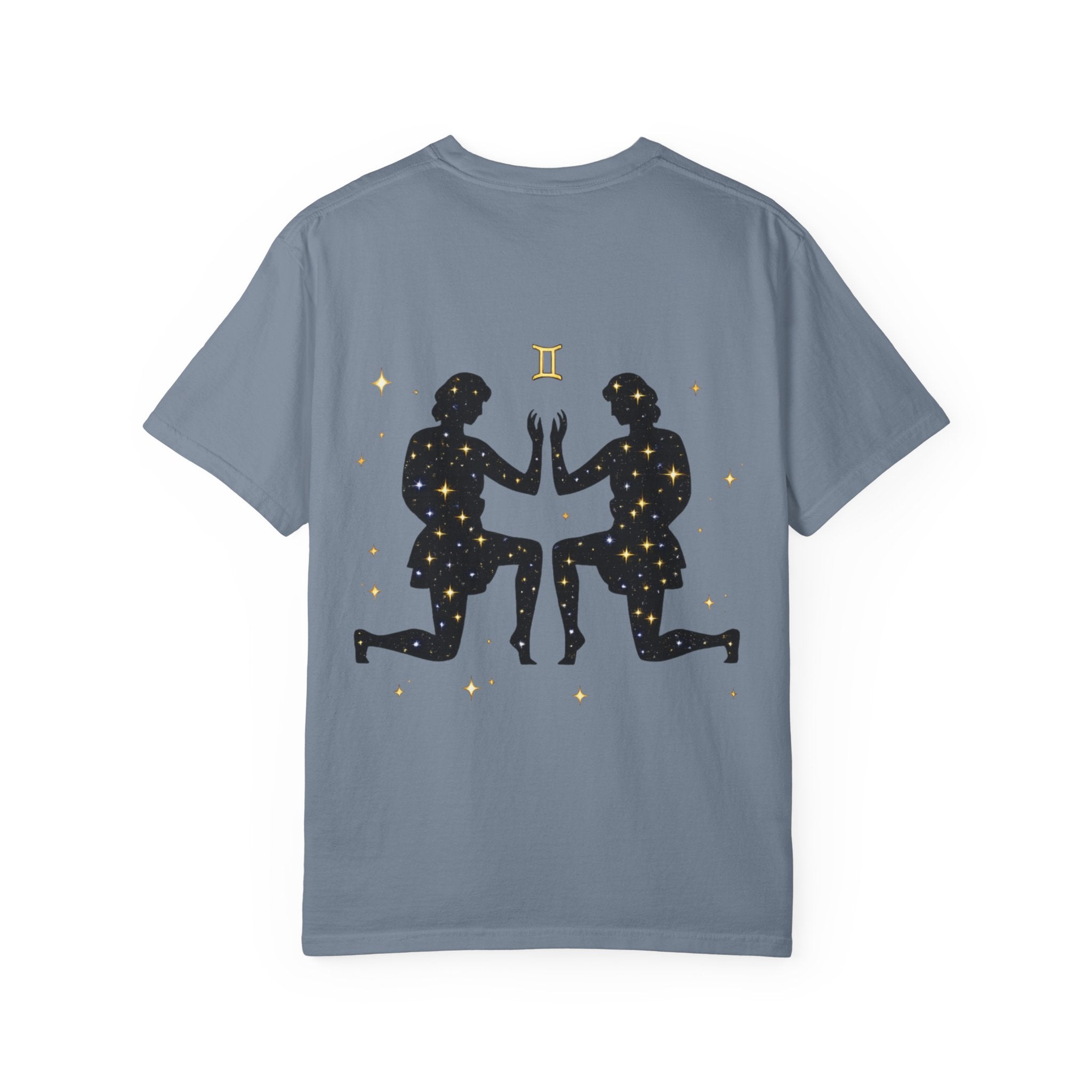 Gemini Zodiac T-Shirt — Gemini Twins Graphic Back Tee
