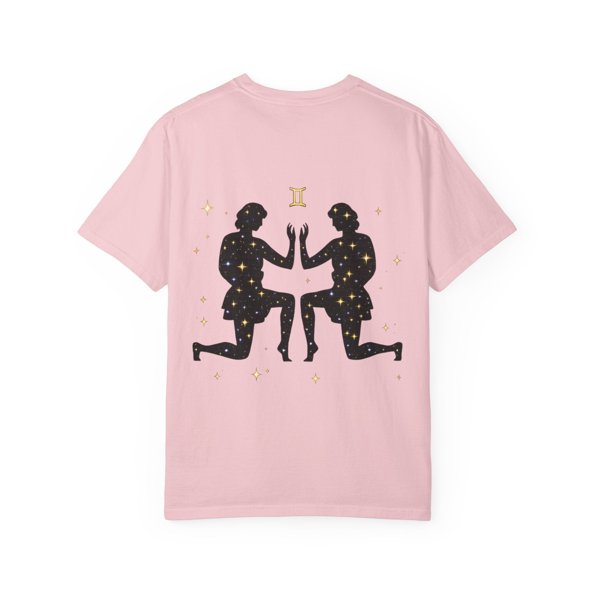 Gemini Zodiac T-Shirt — Gemini Twins Graphic Back Tee