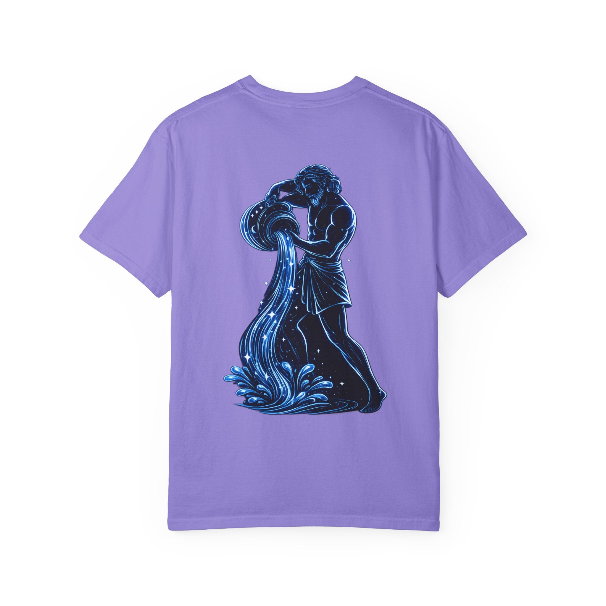 Aquarius Zodiac T-Shirt — Aquarius Sign Graphic Back Graphic Tee