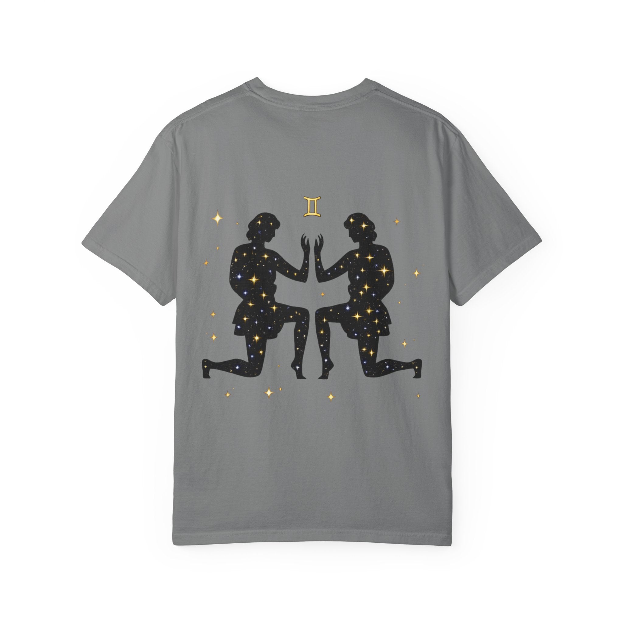 Gemini Zodiac T-Shirt — Gemini Twins Graphic Back Tee