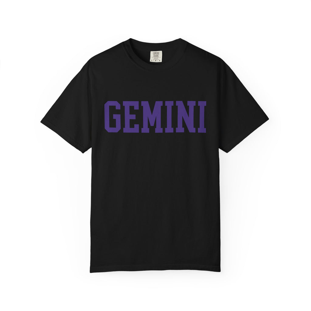 Gemini Zodiac T-Shirt — Gemini Twins Graphic Back Tee