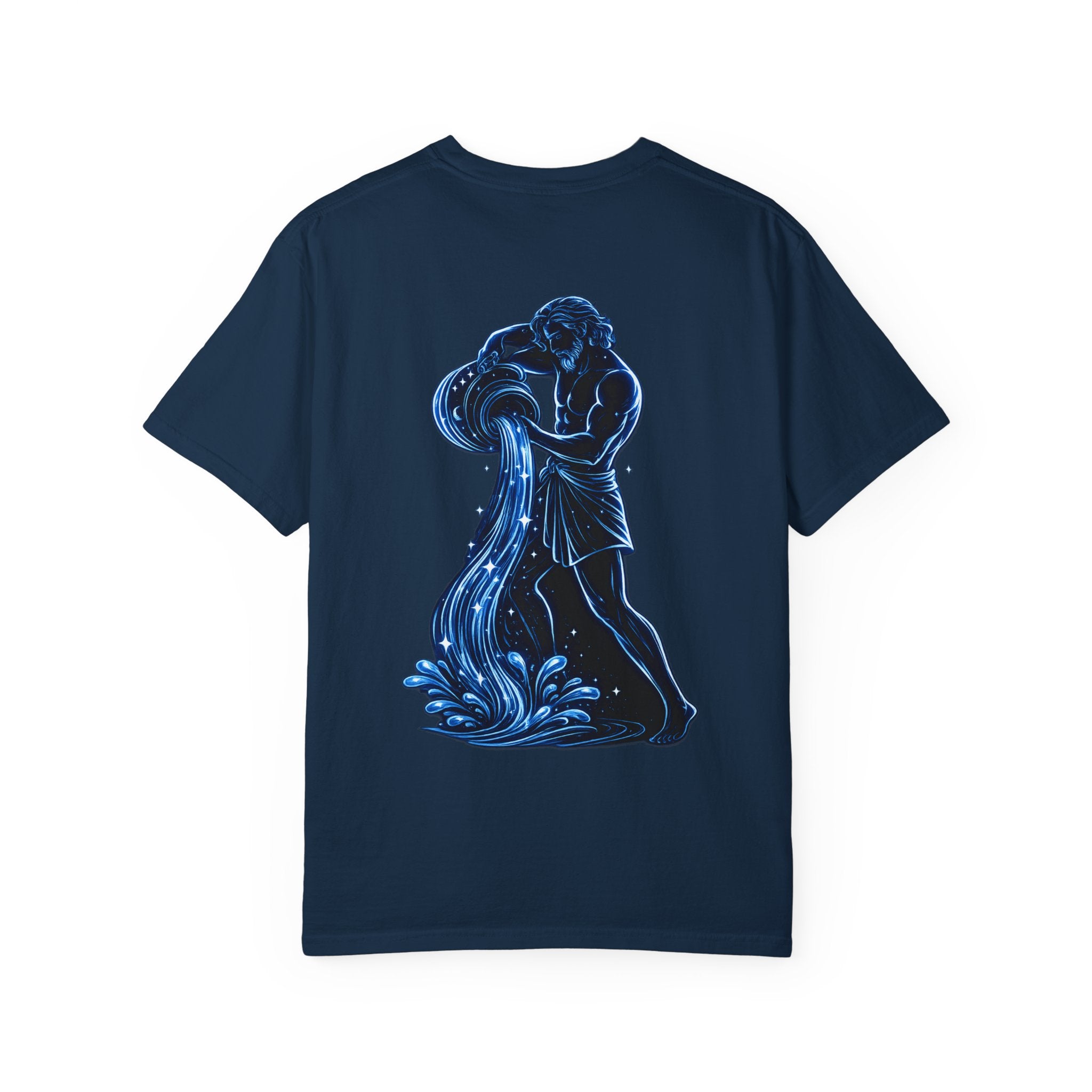 Aquarius Zodiac T-Shirt — Aquarius Sign Graphic Back Graphic Tee