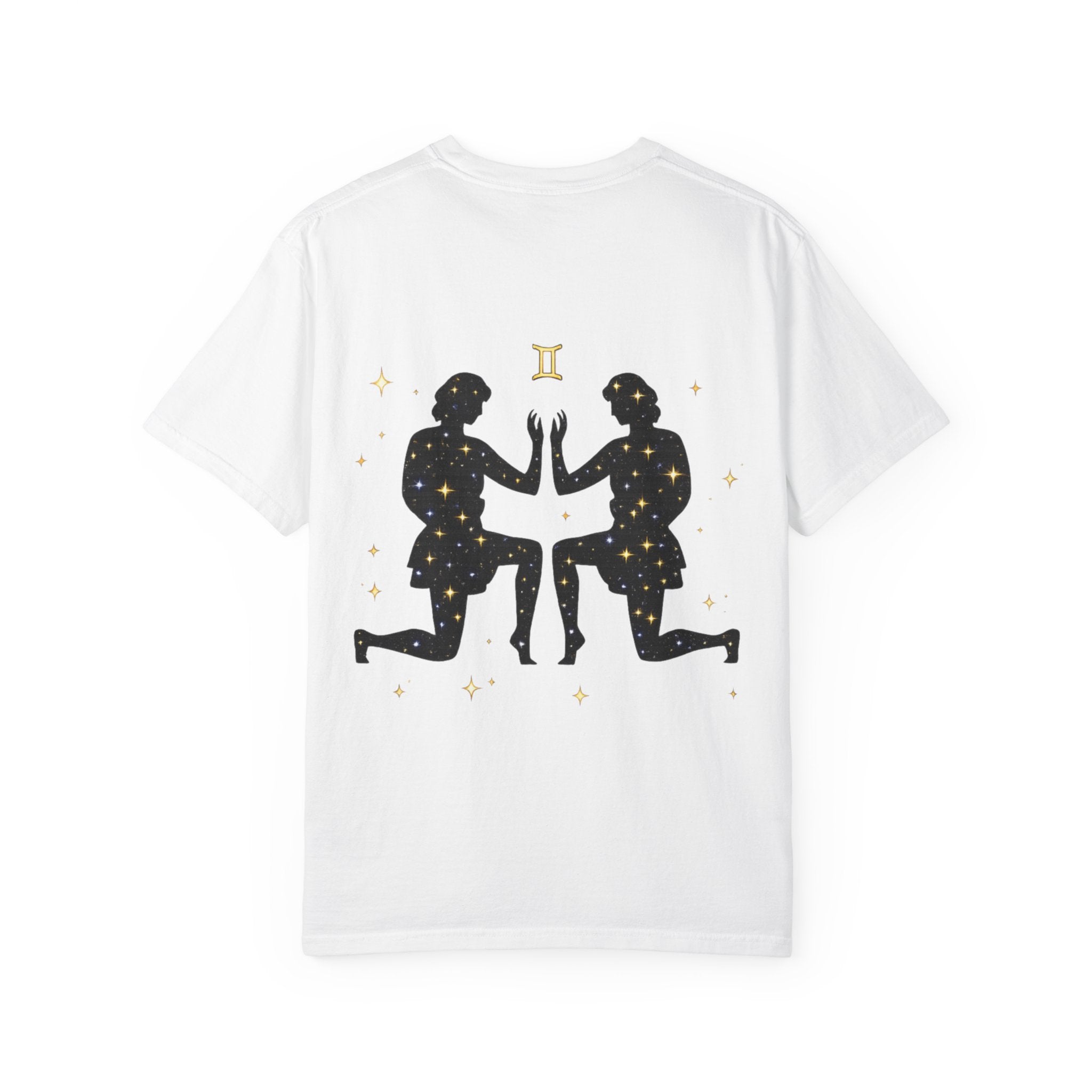 Gemini Zodiac T-Shirt — Gemini Twins Graphic Back Tee