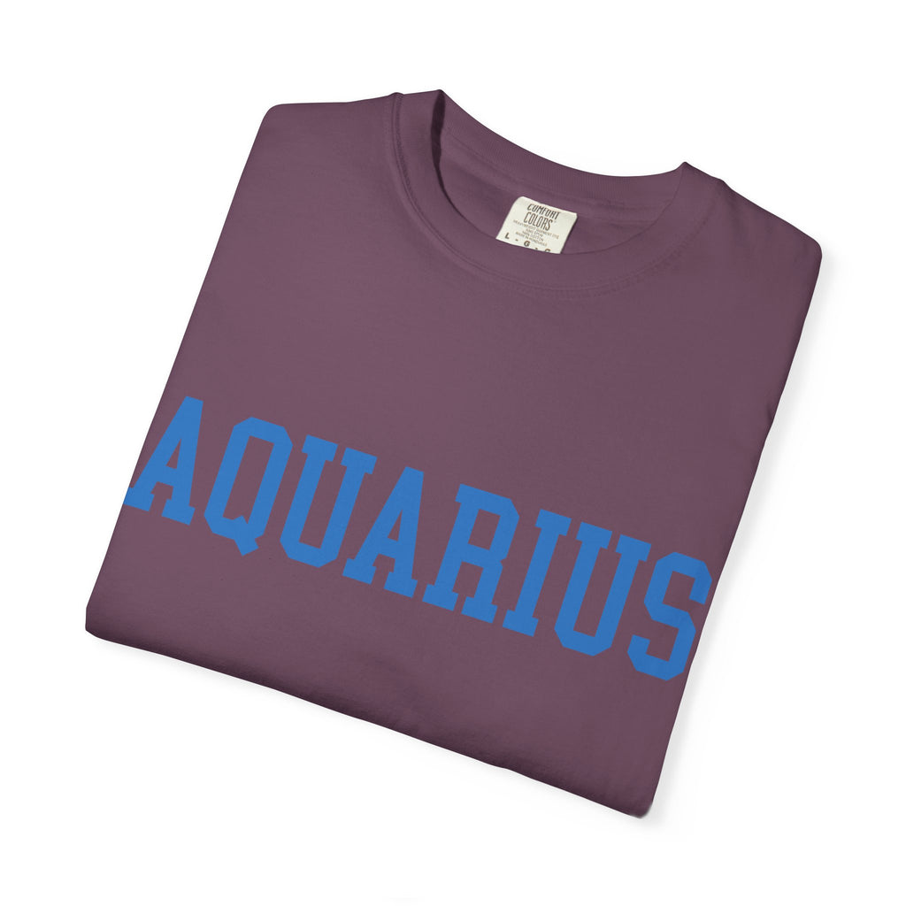 Aquarius Zodiac T-Shirt — Aquarius Sign Graphic Back Graphic Tee